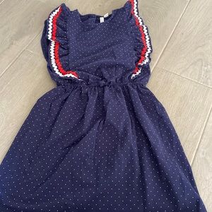 EUC Janie and Jack Patriotic Rick Rack Dress